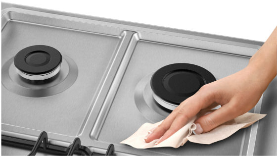 Cubierta de fácil limpieza con la cocina CR91+