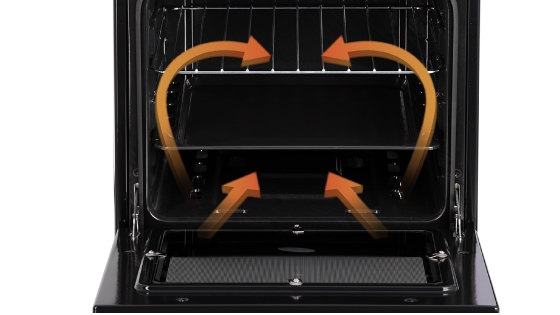 Quemadores laterales móviles en horno con la nueva cocina F 2525 T