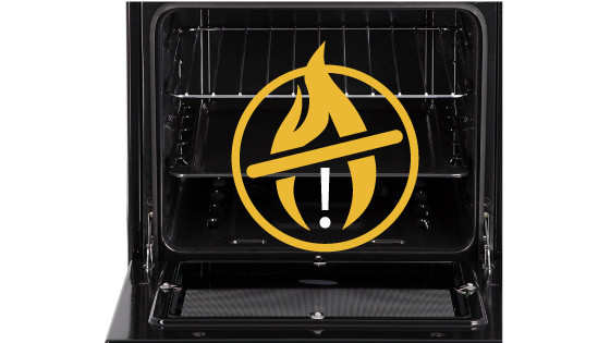 Sistema de seguridad Termopar en horno con la nueva cocina F 2525 T