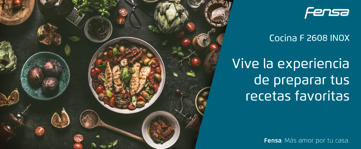 Atrévete a probar nuevas preparaciones con la nueva cocina F 2608 Inox