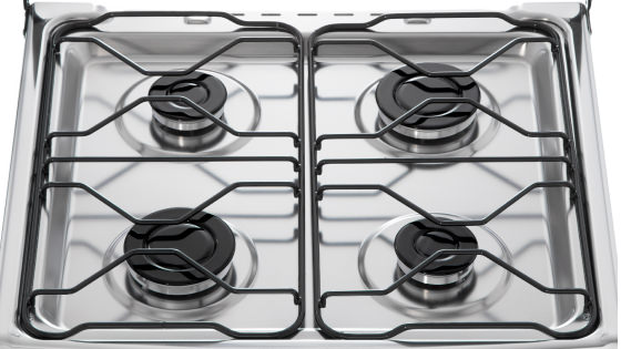 Cubierta antiderrame de acero inoxidable con la nueva cocina F 2608 Inox