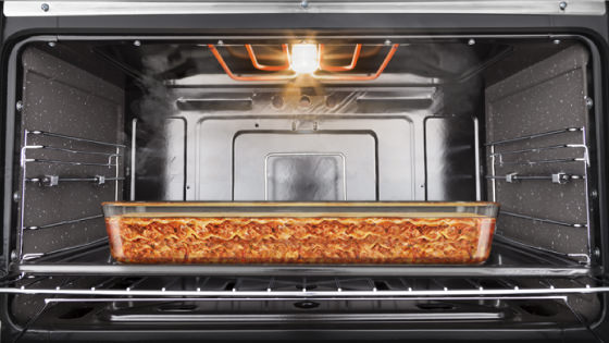 Grill eléctrico con la nueva cocina F 2990 Inox
