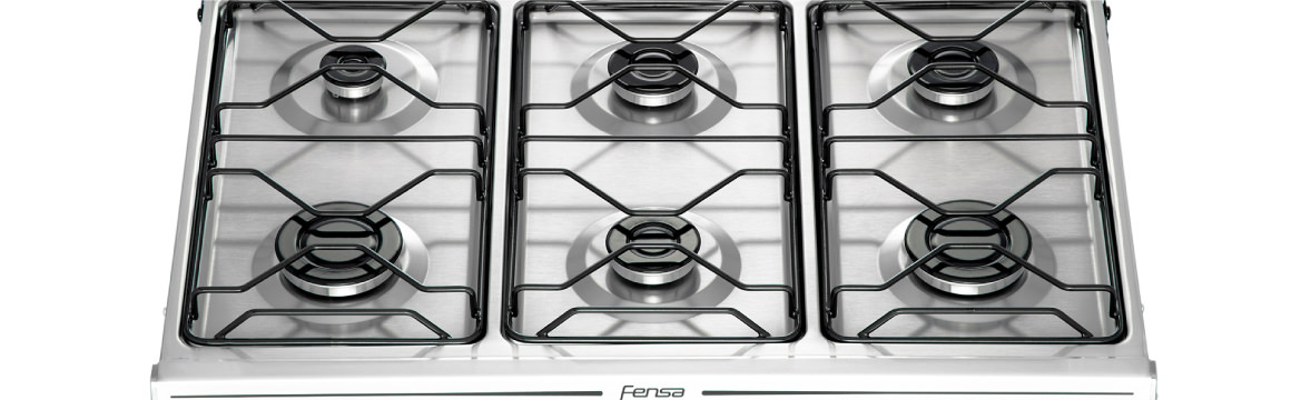 Cubierta antiderrame de acero inoxidable con la nueva cocina F 2990 Inox