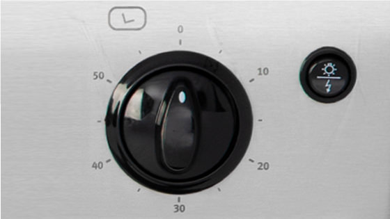 Timer mecánico con la nueva cocina F 5500 PREMIUM