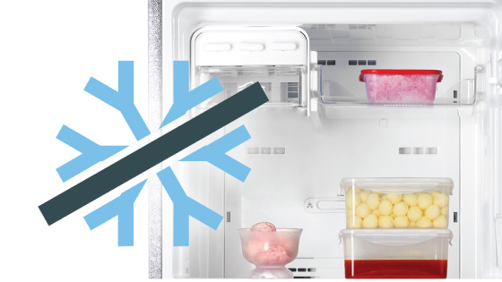 Sistema Frost Free con el refrigerador TX61 L+
