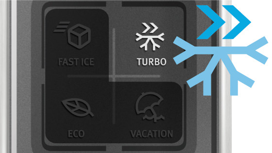 Turbo Freezer con el refrigerador TX60 LE