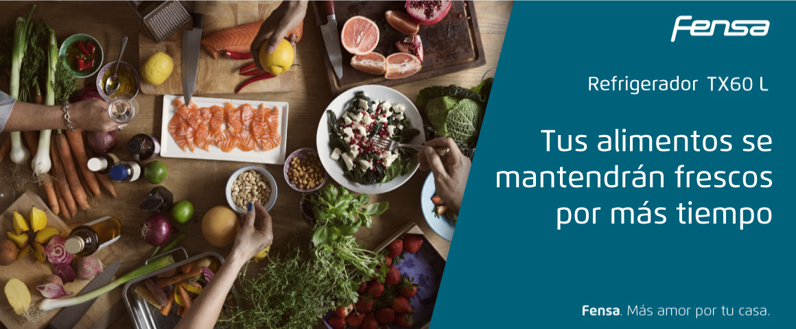 Tus alimentos se mantendrán frescos por más tiempo con el refrigerador TX60 L