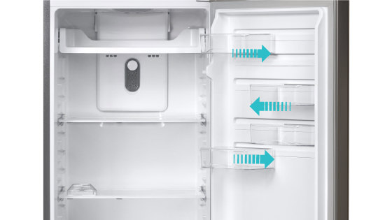 FlexStor (Balcones deslizables intercambiables) con el refrigerador TX61 LE