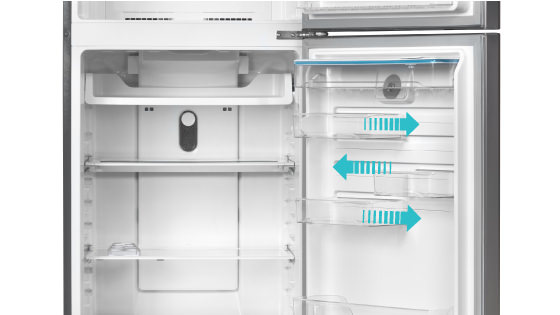 FlexStor (Balcones deslizables intercambiables) con el refrigerador TX70 L+