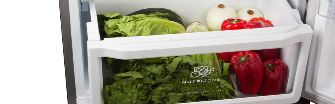 Zona Fresca (Verdulero de gran capacidad) con el refrigerador TX70 L+