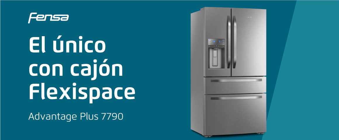 El único con cajón Flexispace con el refrigerador Advantage Plus 7790