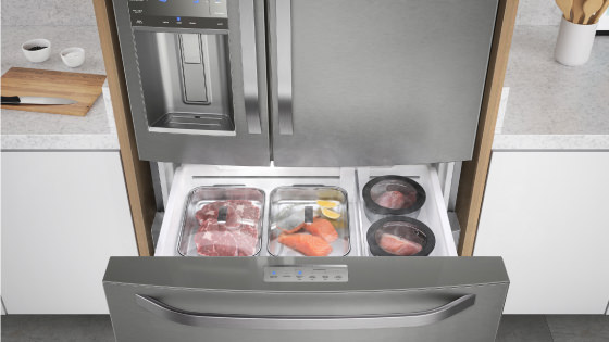 Cajón Flexispace con el refrigerador Advantage Plus 7790