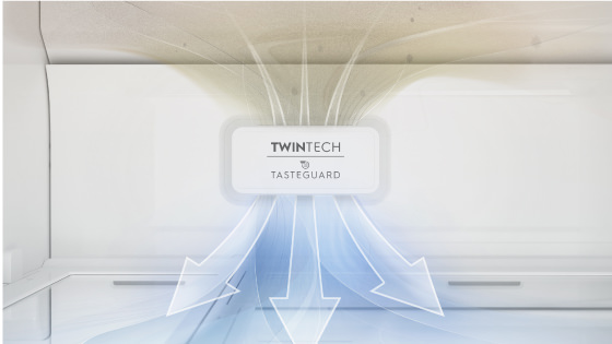 Tecnología Tasteguard con el refrigerador Advantage Plus 7790