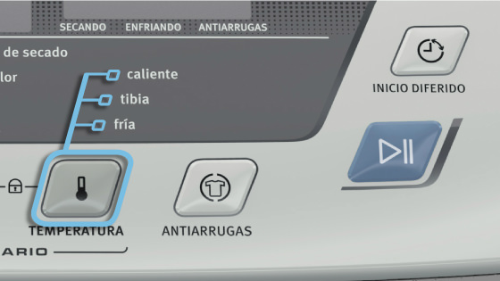 Tres niveles de temperatura con la secadora FDF 3680
