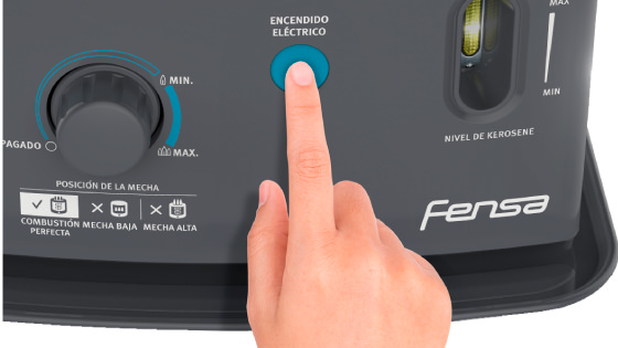 Encendido eléctrico con Pilas con la estufa Kerosene Mecha F 720+