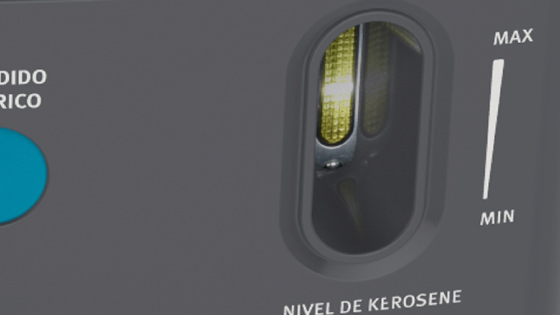 Indicador de combustible con la estufa Kerosene Mecha F 720+
