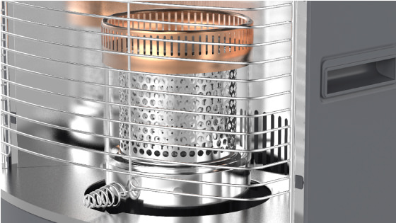 Quemador de cristal doble etapa con la estufa F 1120+