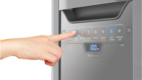 Panel de control Blue Touch con el lavavajillas 9280 S
