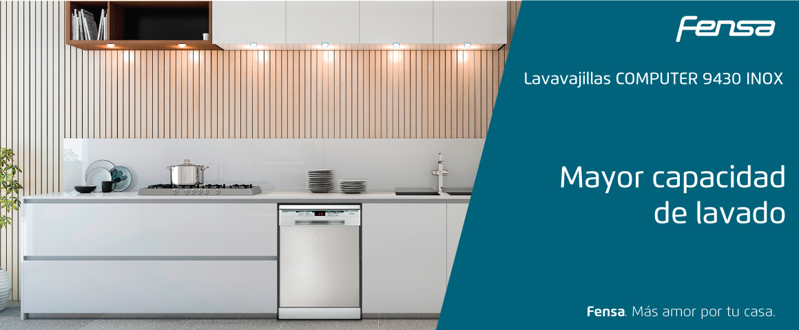 Mayor capacidad de lavado con el lavavajillas Computer 9430 INOX