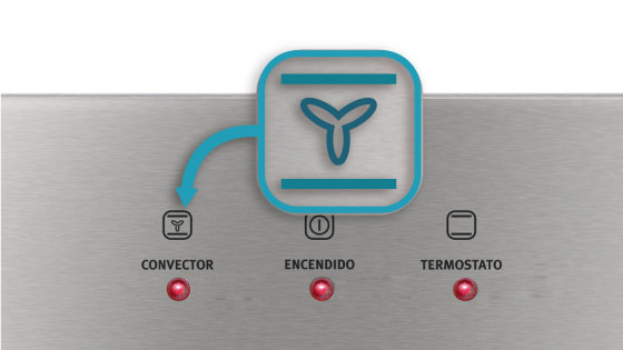 Turbo convector con el Horno FHE 1080 NE