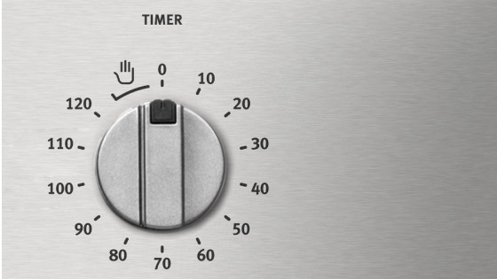 Timer de corte automático 120 minutos con el Horno FHE 1060 REFLEX
