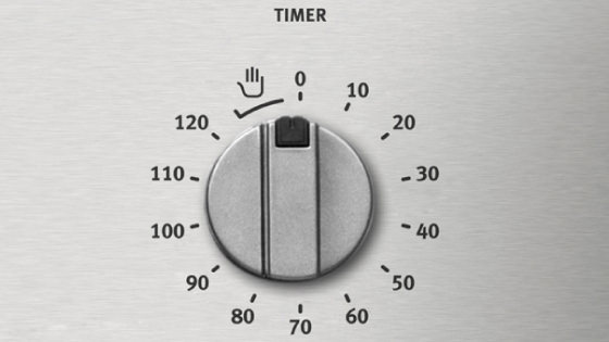 Timer de corte automático 120 minutos con el Horno FHE 1080 REFLEX