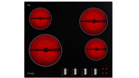 Cuatro zonas radiantes con la Encimera FEV 4D