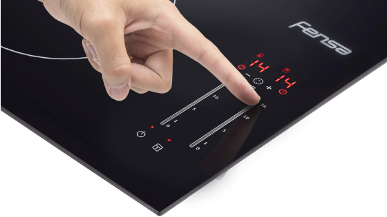 Doble Control touch deslizante con la Encimera FEV 2T