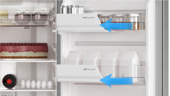 Fast Adapt (Balcones deslizables intercambiables) con el Refrigerador Advantage 5200