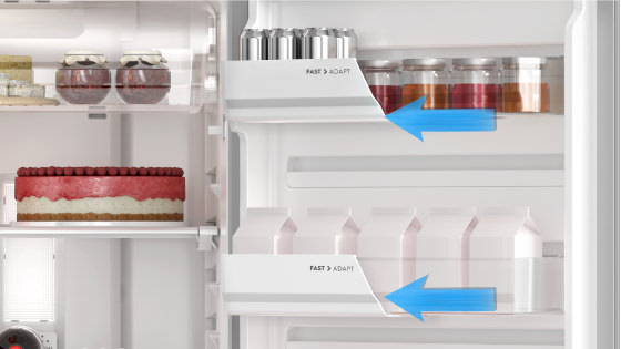 Fast Adapt (Balcones deslizables intercambiables) con el Refrigerador Advantage 5500E