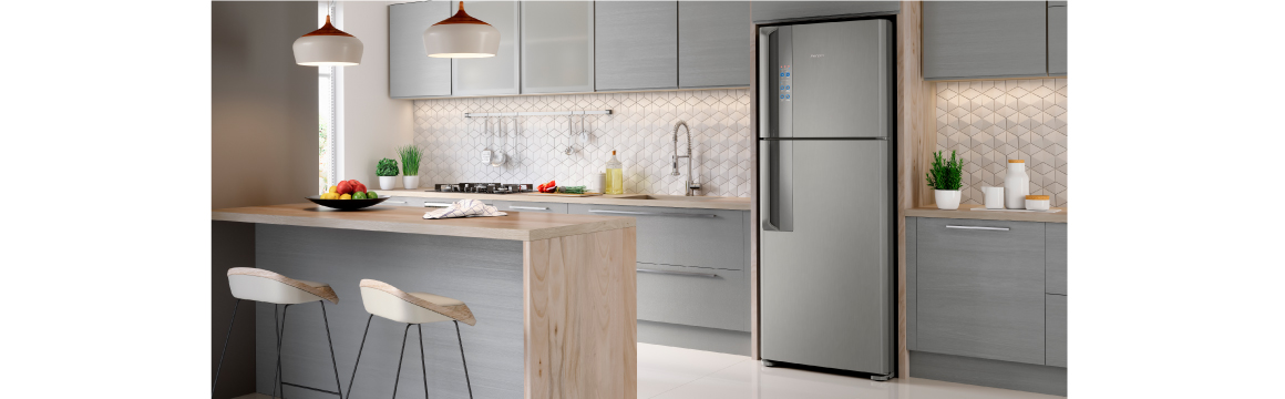 Modernidad y elegancia para tu cocina con el refrigerador DF56S de Fensa