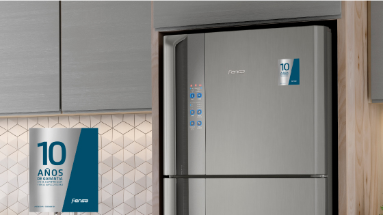 10 años de garantía con el refrigerador DF56S de Fensa