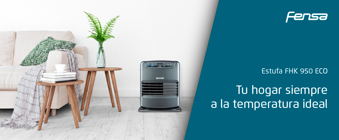 Tu hogar siempre a la temperatura ideal con la estufa FHK 950