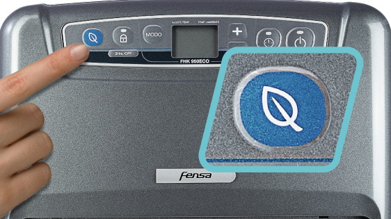 Eco Button con la estufa FHK 950