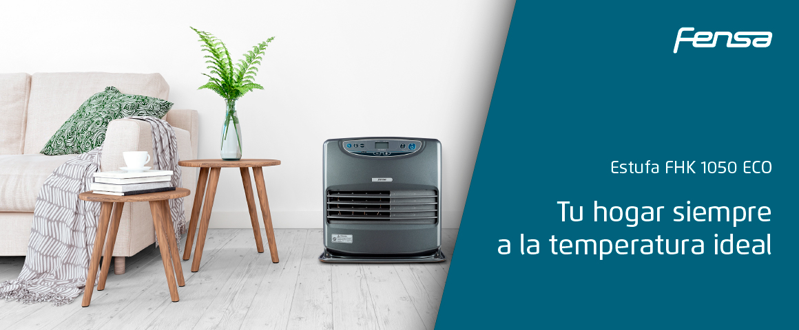 Tu hogar siempre a la temperatura ideal con la estufa FHK 1050 ECO