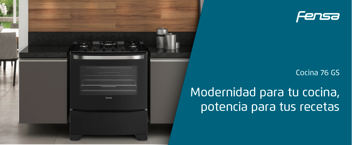 Modernidad para tu cocina, potencia para tus recetas con la cocina 76 GS