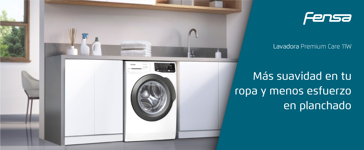 Más suavidad en tu ropa y menos esfuerzo en planchado con la Lavadora Premium Care 11W