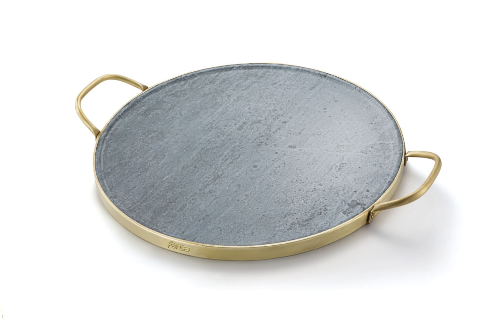 Piedra para Pizza Fensa Piedra con Asas de Cobre a $34.990