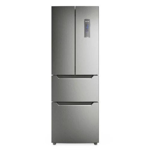 Refrigerador Fensa 298L No Frost 3 Puertas Inverter Cajón SuperFresh DM64S Inox