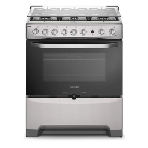 Cocina a Gas 6 Platos Fensa Experience con VaporBake y Timer F 5300 T Inox