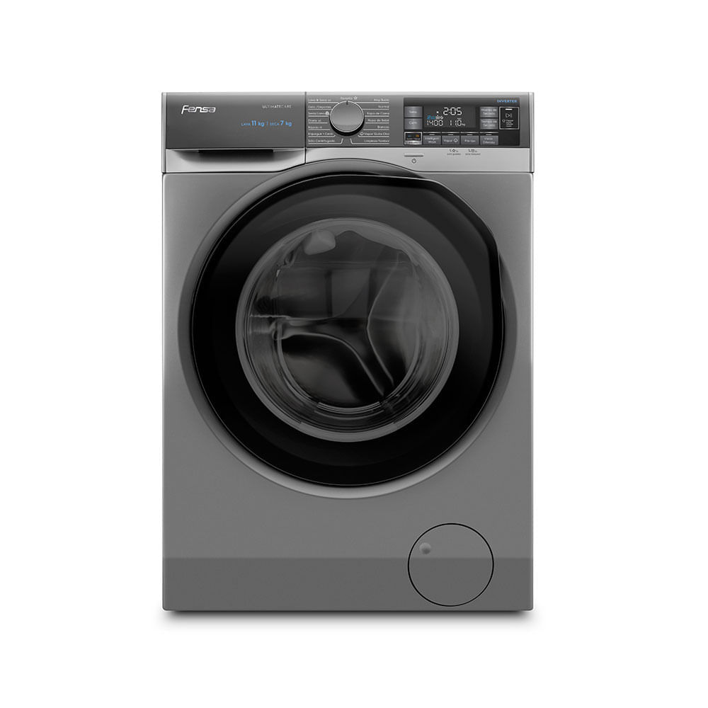 Lavadora Secadora Fensa 11Kg Carga Frontal Lavado Inteligente y UltraMix 11WD Gris a $469.990