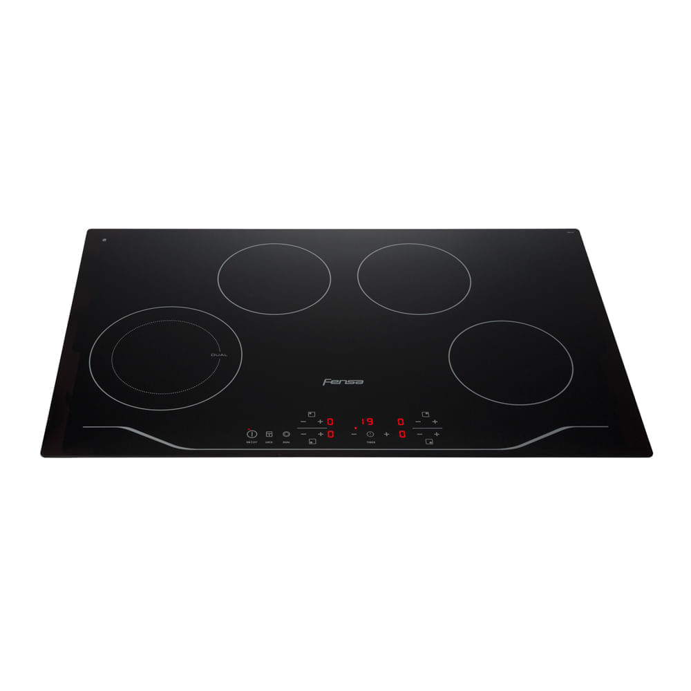 Encimera Eléctrica 4 Platos Fensa Vitrocerámica y Panel Touch FEV 4T Negra a $249.990
