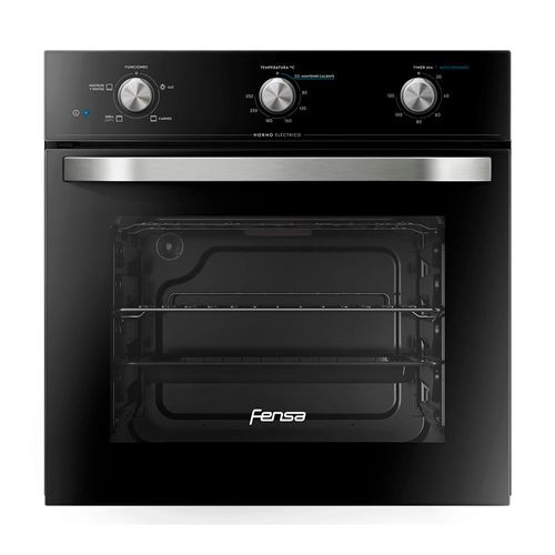 Horno Empotrable Eléctrico Fensa 59L Timer y Función Mantener Caliente FHE 1130M Negro