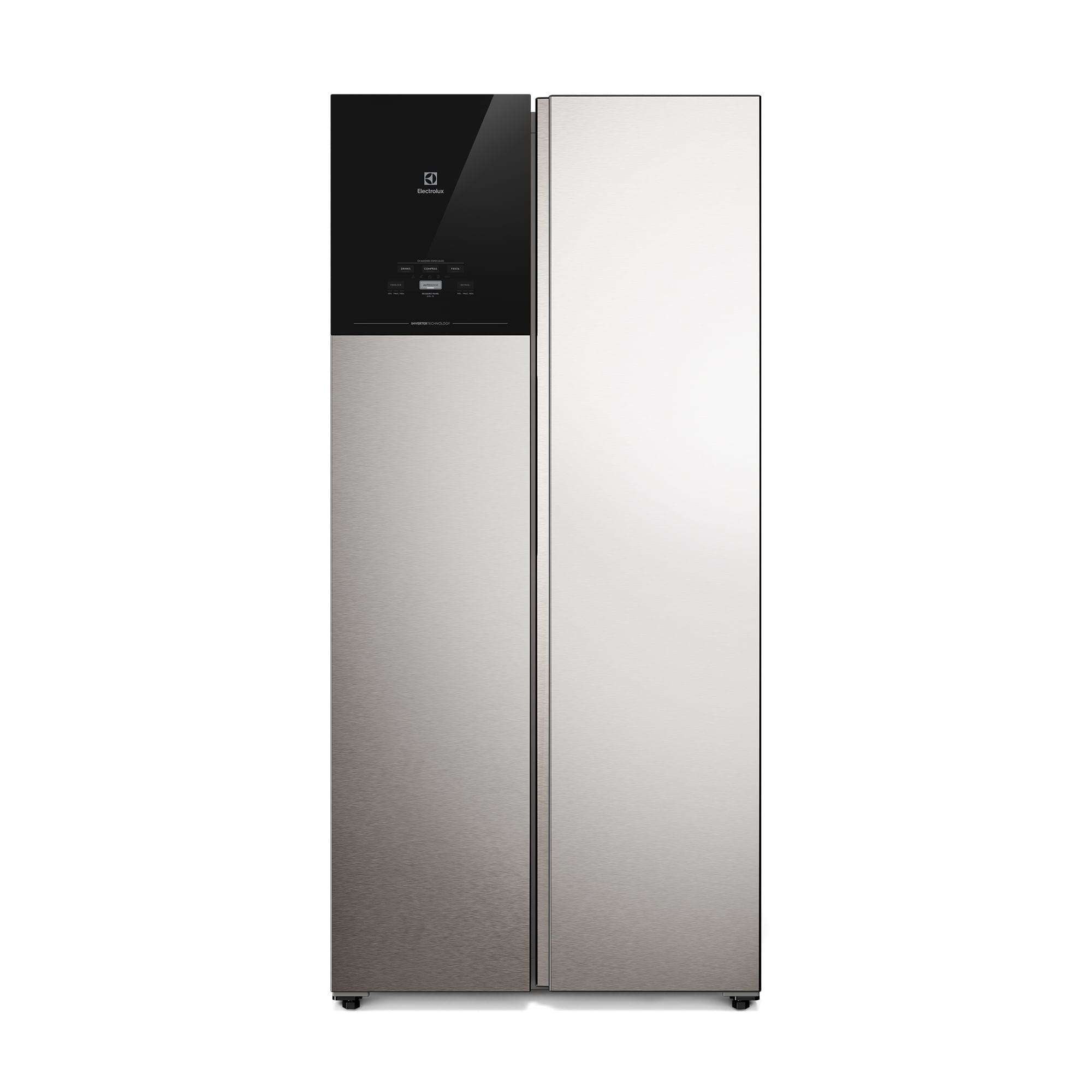 Refrigerador Electrolux 440L No Frost Side by Side Inverter AutoSense ES40S Inox