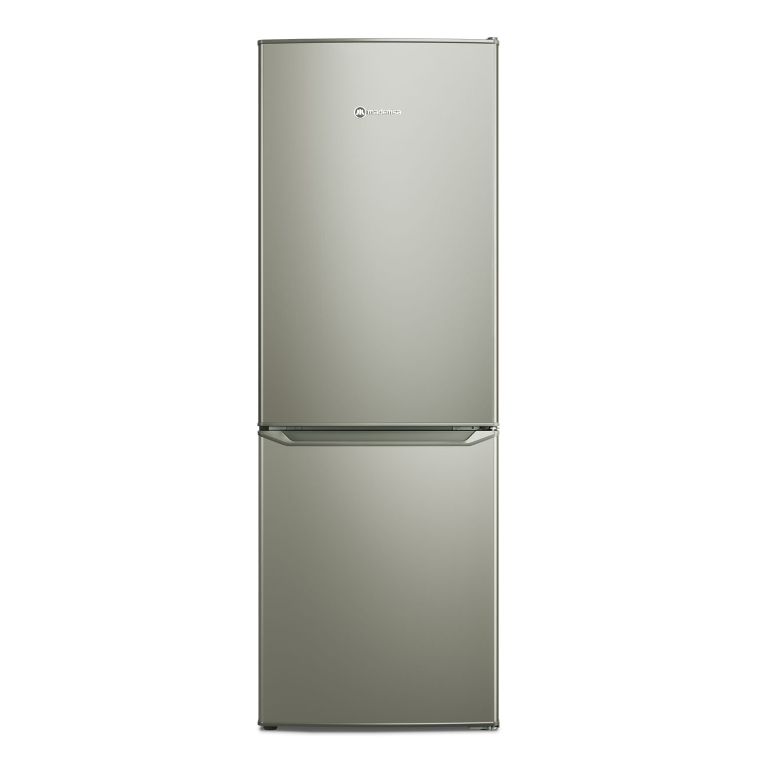 Refrigerador Mademsa 173L Frío Directo Bottom Freezer Puerta Reversible MED165S Silver