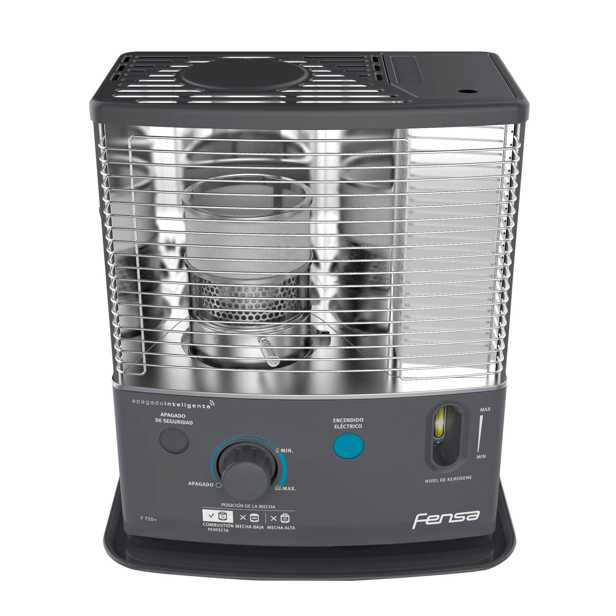 Estufa Parafina Mecha Fensa 4,2 Litros 2,7Kw con Encendido Eléctrico F 720+ a $99.990